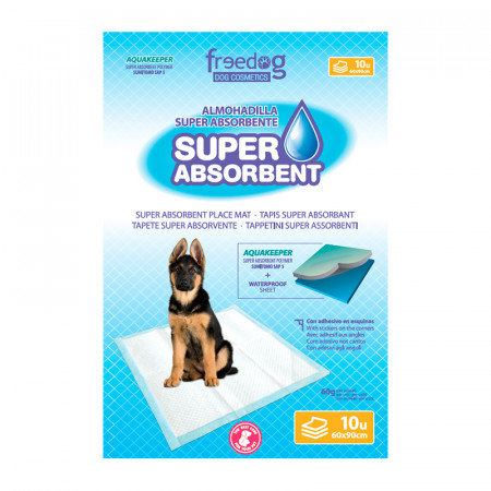 Empapadores súper absorbentes 60x60 Freedog con adhesivos